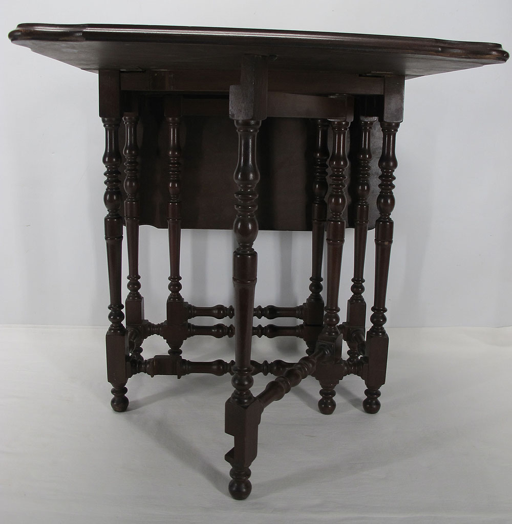 Antique Imperial Furniture Petite Gateleg Mahogany Gentleman's Side